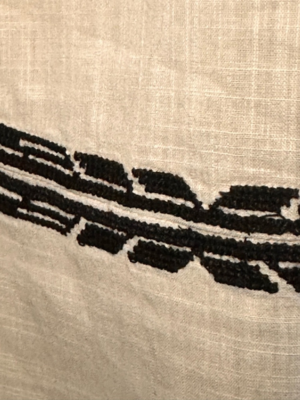 Isabel Marant Etoile Relly Cream Embroidered Drop-Waist Tunic Dress W/Black Trim - Picture 6 of 8